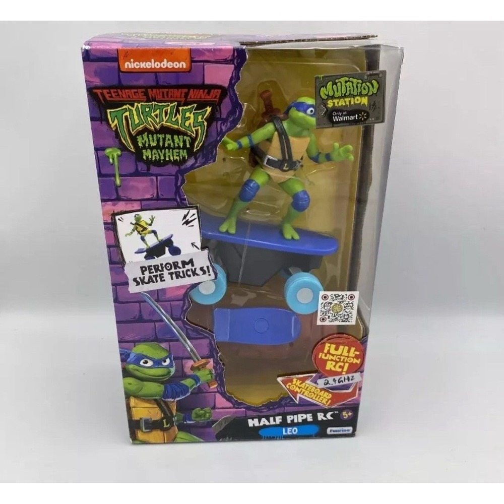 Teenage Mutant Ninja Turtles Mutant Mayhem Half Pipe RC Leo Action Figure Toy
